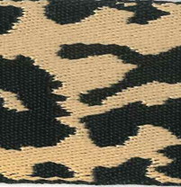   NYLON JACQUARD WEBBING WITH LEPARD PATTERN 